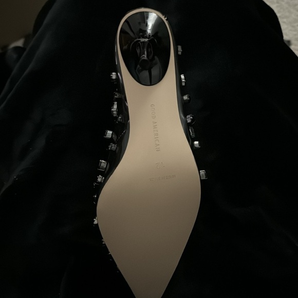 Good American DIAMONDS FOREVER HEEL GOOD AMERICAN NWT Light Smoke - Picture 7 of 8